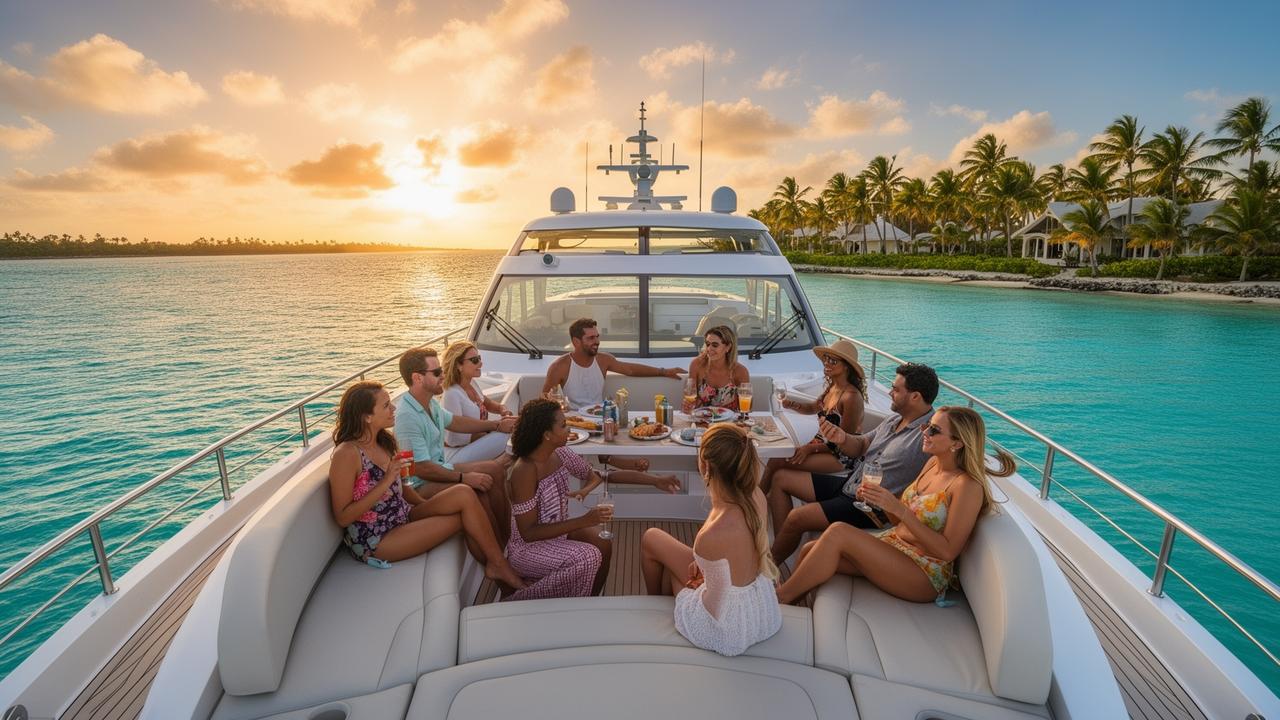 Paseo en bote en República Dominicana